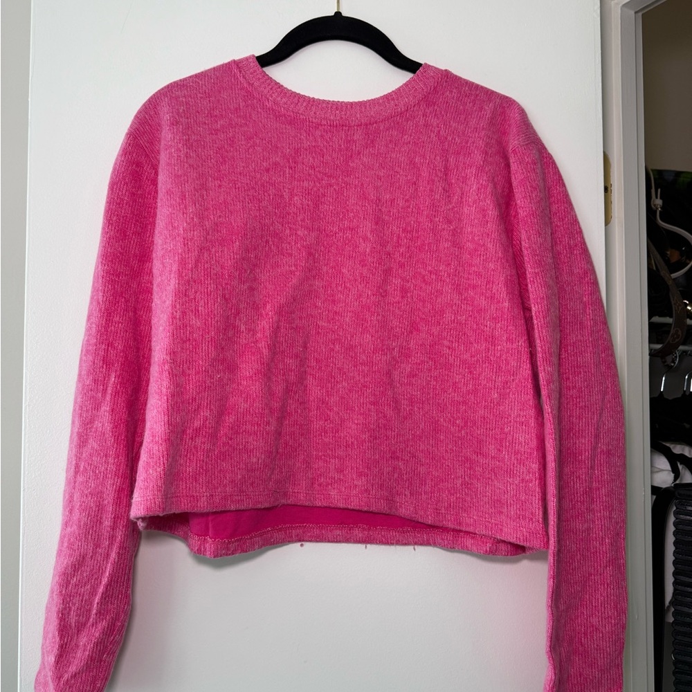 Zara Vibrant Pink Knit Sweater
